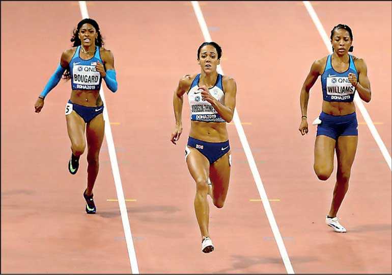 JohnsonThompson leads heptathlon after four events Daily FT