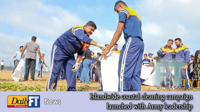 Islandwide coastal cleaning campaign launched with Army leadership