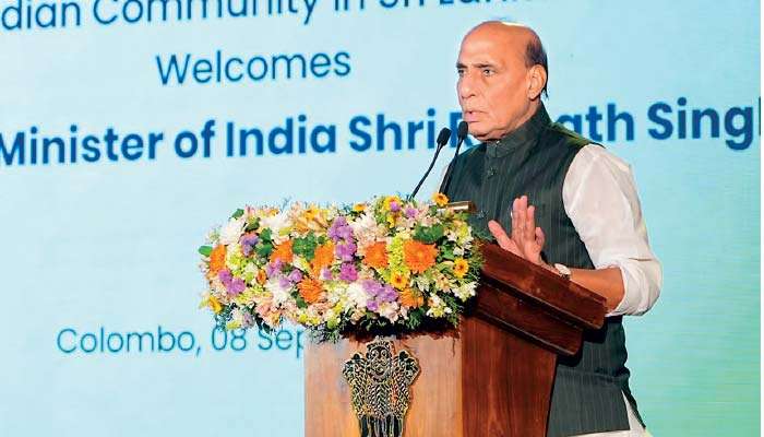 Rajnath Singh highlights India’s economic transformation and Sri Lanka ties