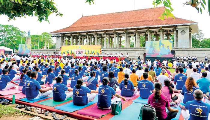 Over 2,000 participants celebrate 12th International Day of Yoga in Colombo