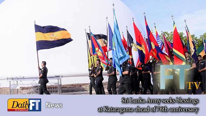 Sri Lanka Army seeks blessings at Kataragama ahead of 76th anniversary