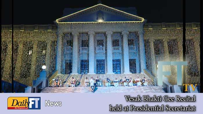 Vesak Bhakti Gee Recital held at Presidential Secretariat