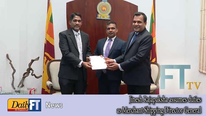 Jinesh Rajapaksha assumes duties as Merchant Shipping Director General