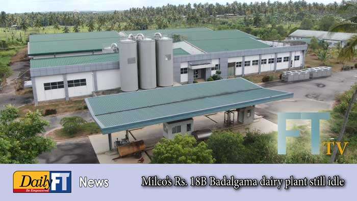 Milco’s Rs. 18B Badalgama dairy plant still idle