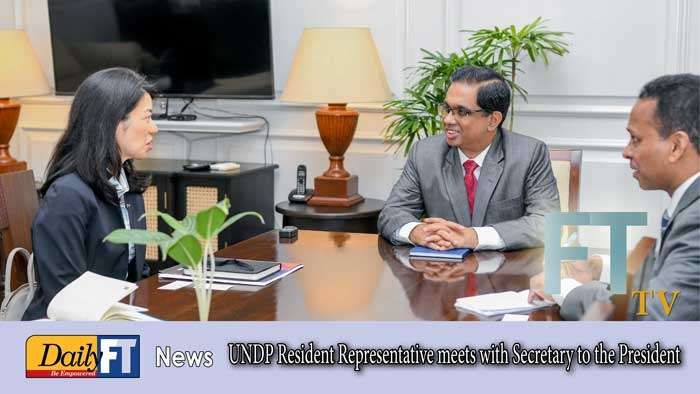 UNDP Resident Representative meets with Secretary to the President