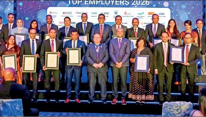 EY Sri Lanka recognised as ‘Top Employer’ by AICPA and CIMA for 2026