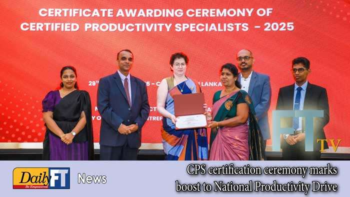 CPS certification ceremony marks boost to National Productivity Drive