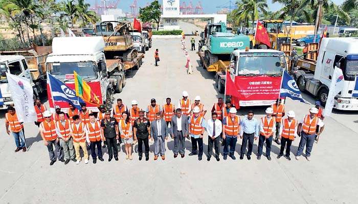 CHEC Port City Colombo deploys disaster-response fleet to restore A5 corridor