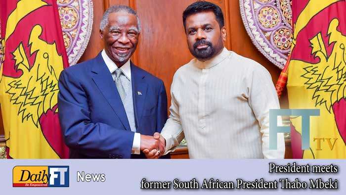 President meets former South African President Thabo Mbeki