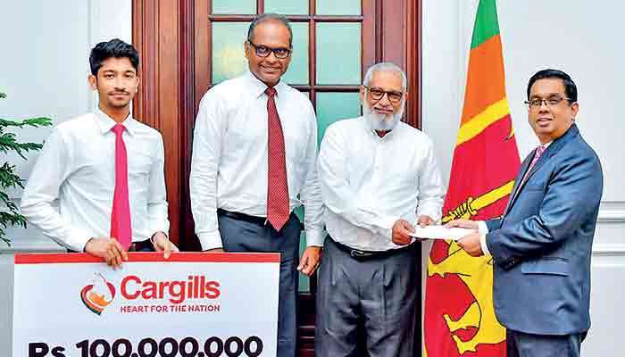 Cargills contributes Rs. 100 m to ’Rebuilding Sri Lanka’ Fund