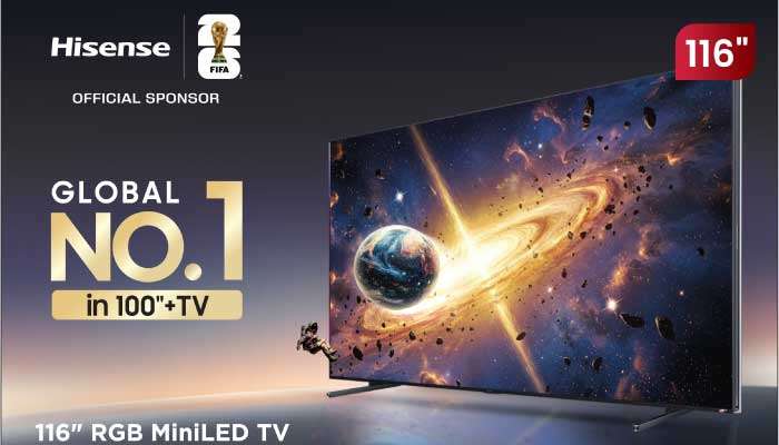 Singhagiri makes history with Sri Lanka’s first-ever Hisense 116” RGB MiniLED TV