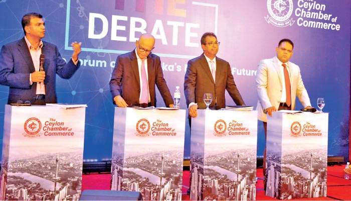 First-ever Ceylon Chamber debate puts spotlight on economic vision of key Presidential candidates