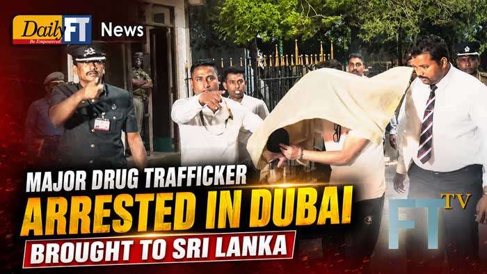 Major drug trafficker arrested in Dubai brought to Sri Lanka