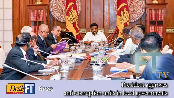 President approves anti-corruption units in local governments