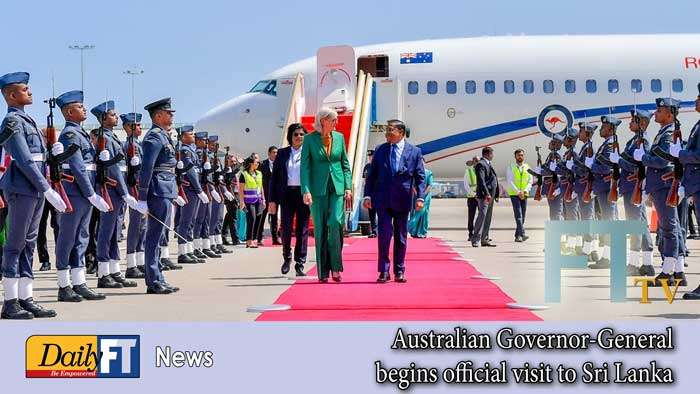 Australian Governor-General begins official visit to Sri Lanka