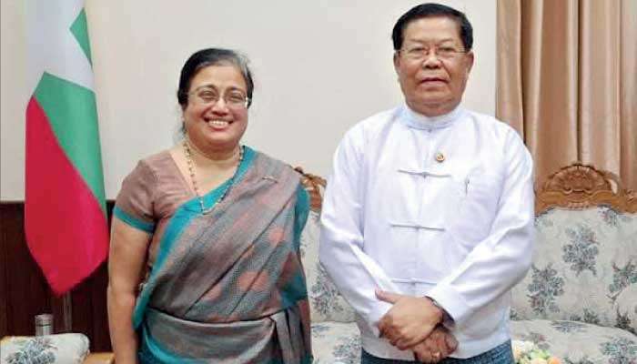 Lankan envoy meets key Myanmar Union Ministers