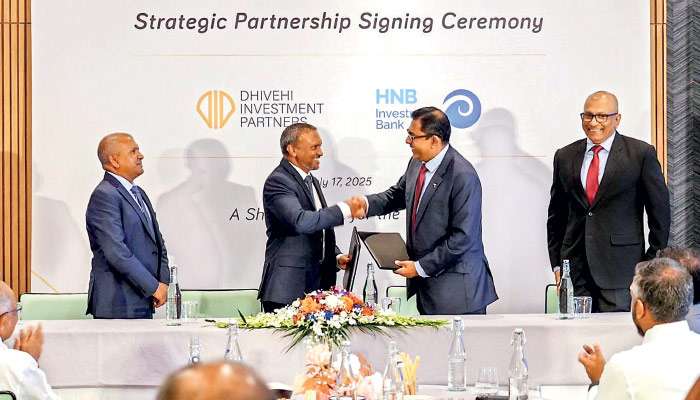 HNB Investment Bank charts regional expansion via strategic partnership with Dhivehi Investment Partners