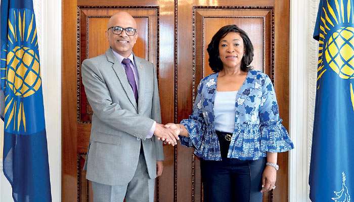 UK High Commissioner Nimal Senadheera meets Commonwealth Secretary-General