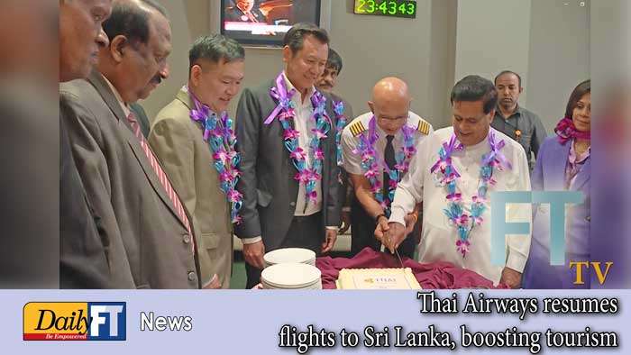 Thai Airways resumes flights to Sri Lanka, boosting tourism
