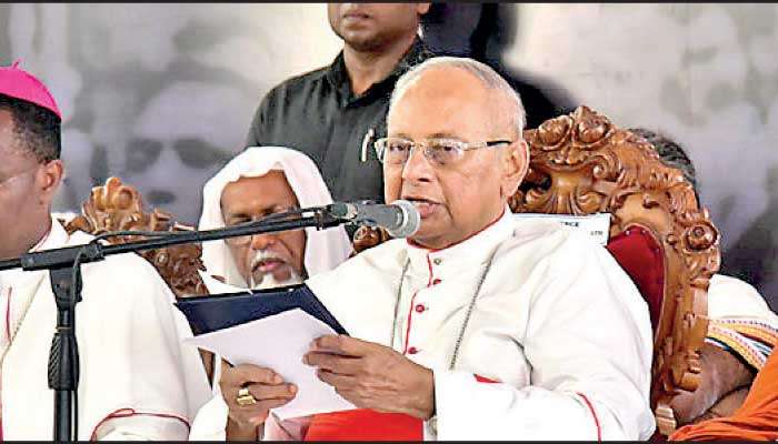 Five years on Cardinal Ranjith renews broadside against Easter Sunday attacks culprits