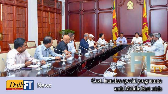 Govt. launches special programme amid Middle East crisis