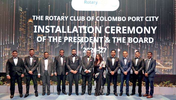 Installation of Mahen Kariyawasan as President of Rotary Club of Colombo Port City