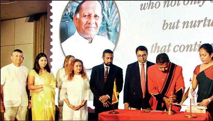 Commemorative stamp honours “Father of Modern Ayurveda” Dr. Victor Hettigoda