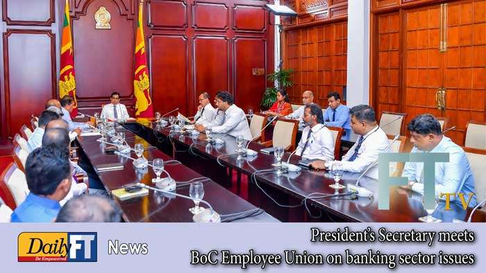 President’s Secretary meets BoC Employee Union on banking sector issues