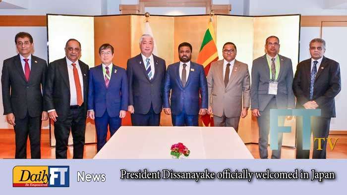 President Dissanayake officially welcomed in Japan