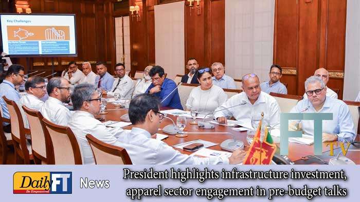 President highlights infrastructure investment, apparel sector engagement in pre-budget talks