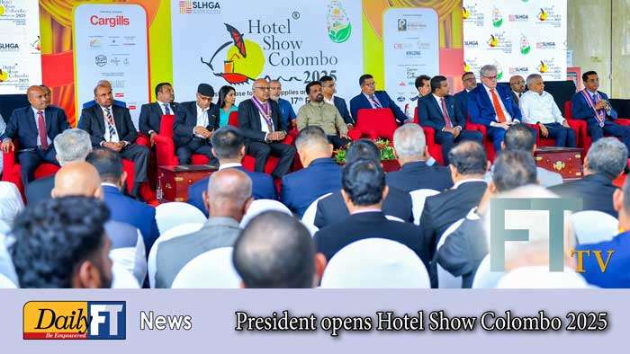 President opens Hotel Show Colombo 2025