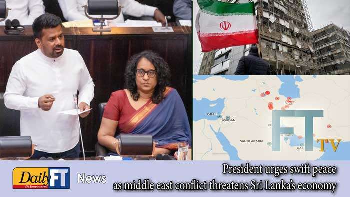 President urges swift peace as middle east conflict threatens Sri Lanka’s economy