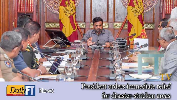 President orders immediate relief for disaster-stricken areas