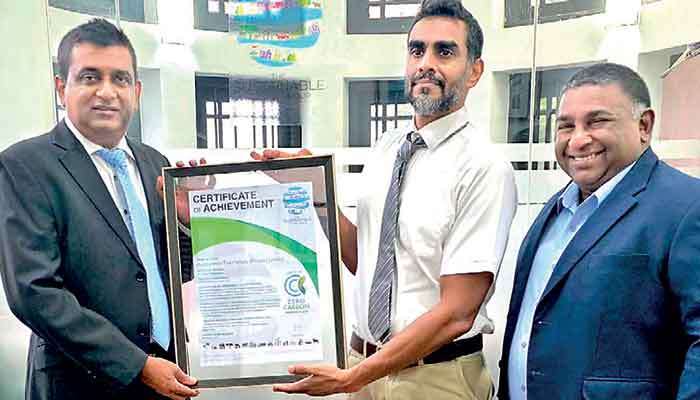 RTS Holdings’ Hidellana and Avissawella tea factories achieve ‘Zero Carbon Manufacturing Certification’