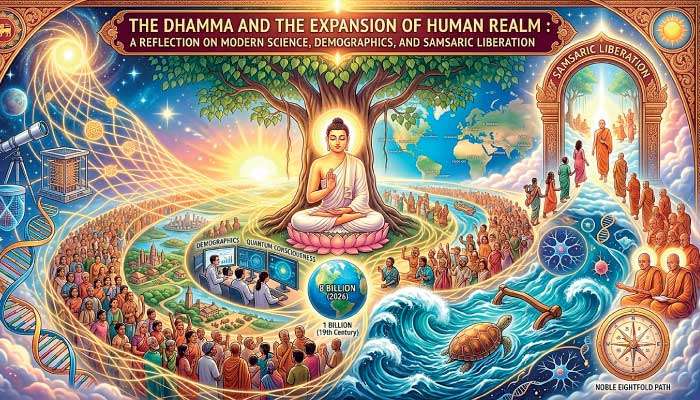 Dhamma and expansion of human realm: A reflection on modern science, demographics, and Samsaric liberation