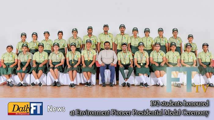 192 students honoured at Environment Pioneer Presidential Medal Ceremony