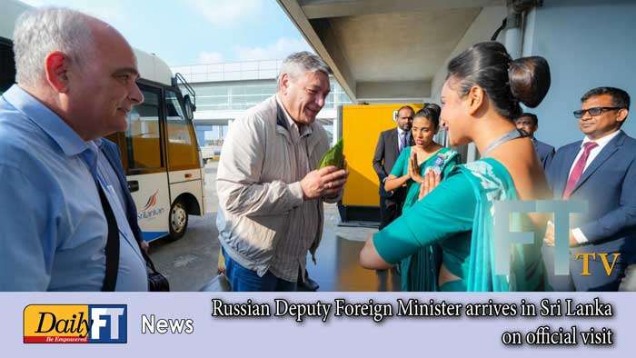 Russian Deputy Foreign Minister arrives in Sri Lanka on official visit