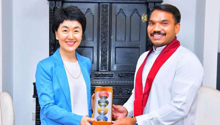 Chinese communist party Vice Minister Sun Haiyan meets NR