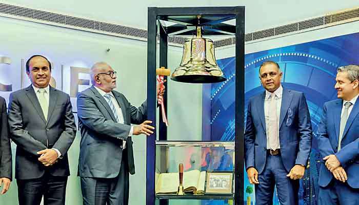 DFCC rings CSE bell heralding Sri Lanka’s first Basel III-compliant, listed GSS+ Bond