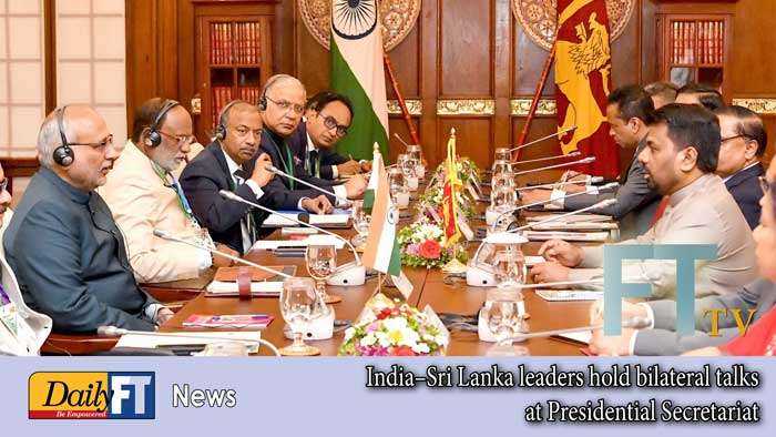India–Sri Lanka leaders hold bilateral talks at Presidential Secretariat