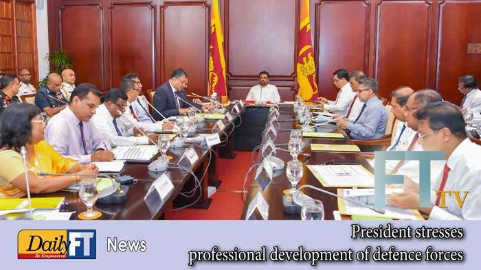 President stresses professional development of defence forces