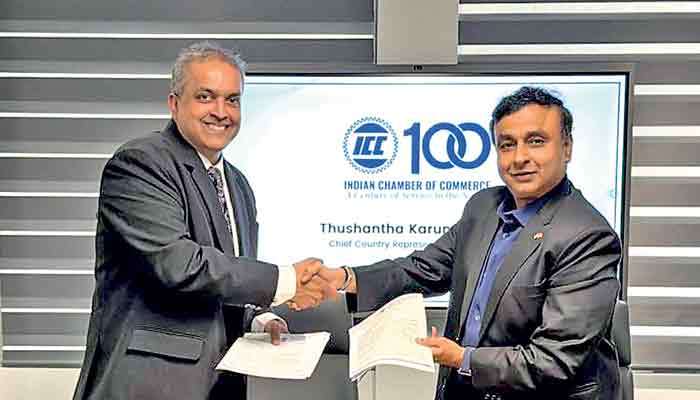 Thushantha appointed Indian Chamber of Commerce Chief Country Rep. in Sri Lanka