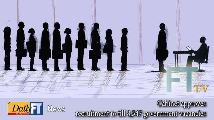 Cabinet approves recruitment to fill 8,547 government vacancies