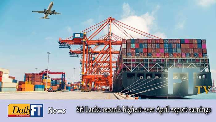Sri Lanka records highest-ever April export earnings