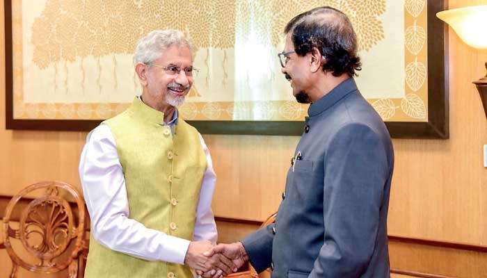 Tilvin meets Jaishankar as  BJP-hosted visit to India concludes