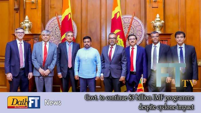Govt. to continue $3 billion IMF programme despite cyclone impact
