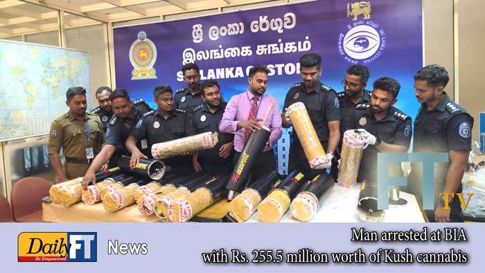 Man arrested at BIA with Rs. 255.5 million worth of Kush cannabis