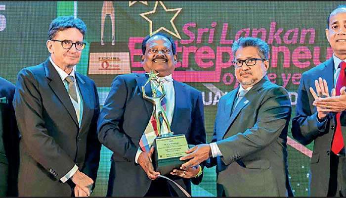 NSBM Green University Founding VC gets FCCISL Most Visionary Leader Award