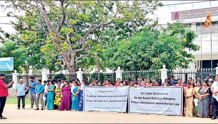 Mullaitivu protest calls on Govt. to halt Rohingya deportation plans