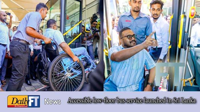Accessible low-floor bus service launched in Sri Lanka